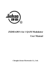JXDH-6303 4 in 1 QAM Modulator User Manual