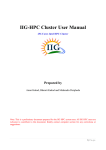 IIG-HPC Cluster User Manual