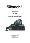 CB RADIO AE 4090 OPERATING MANUAL