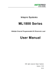 ML1800 Se ML1800 Series User Manual 1800