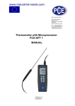 Thermometer with Microprocessor PCE-HPT 1