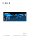SLICEWare 1.08 User`s Manual - DTS Help Center