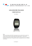 GPS/GSM/GPRS TRACKER USER MANUAL