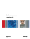 SignalVu Vector Signal Analysis Software Printable Online Help