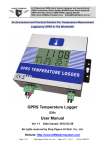 GPRS Temperature Logger User Manual