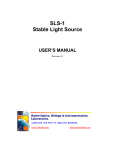 SLS-1 Stable Light Source
