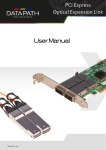 User Manual PCI Express Optical Expansion Link