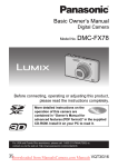 Panasonic Lumix DMC-FX78 User`s Manual