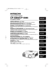 Hitachi CP-X880 LCD Projector (Basic Manual)