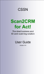 Scan2CRM for Act! - Card Scanning Solutions Ltd.