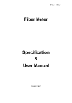 Fiber Meter Specification & User Manual