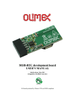 MOD-RTC development board USER`S MANUAL