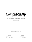 RALLY COMPUTER SOFTWARE