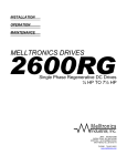 MELLTRONICS 2600RG USER MANUAL