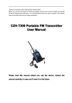 CZH-T200 Portable FM Transmitter User Manual