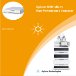 Agilent 1260 Infinity High Performance Degasser User Manual