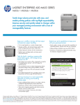 LASERJET ENTERPRISE 600 M603 SERIES