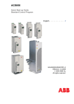 EN / ACS850 Quick Start-up Guide (Standard Control Program)