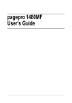 pagepro 1480MF User`s Guide