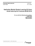 Application Module Student Learning Kit Users Guide featuring the