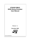 ST62GP-EMU2 HDS2 Series emulator user manual