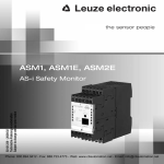 Leuze ASM1, ASM1E, ASM2E AS-i Safety Monitor User Manual