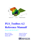 PLS_Toolbox 4.2 Reference Manualf