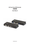 DVI Dual View KVM Extender User Manual