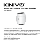 Kinivo ZX220-Twin Portable Speaker