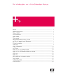 The Wireless LAN and HP iPAQ Handheld Devices