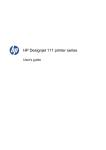 HP Designjet 111 Printer Series User Guide