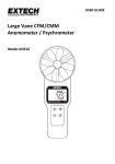 Large Vane CFM/CMM Anemometer / Psychrometer