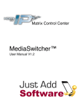 MediaSwitcher Manual Front Page