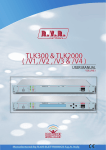 TLK300 & TLK2000 ( /V1, /V2 , /V3 & /V4 ) i User Manual