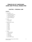 Aging and Physical Disabilities Chapter 4, Personal Care