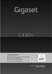 Gigaset C430H User Guide