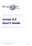 Joram 4.2 - Users Guide - Sites personnels de TELECOM ParisTech