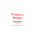 Frequency Analyzer User Manual