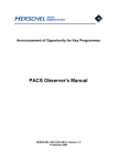 PACS Observer`s Manual