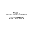 CUSL-L USER`S MANUAL