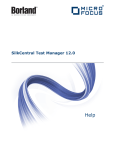 SilkCentral Test Manager 12.0