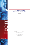 TFORMer SDK Developer Manual V7.0
