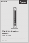 owner`s manual tower fan
