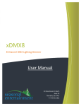 xDMX8 User Manual - Seasonal Entertainment