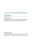3.5 inches Color Display Fingerprint Serial User Manual