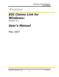 EDI Claims Link for Windows® User`s Manual