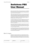 Switchvox PBX User Manual