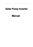 Solar pump inverter : 7500H