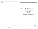 Front and Rear Parking Sensor System