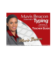 Mavis Beacon Teaches Typing Teacher Guide